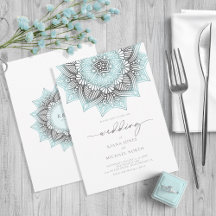 Mandala Lace Rev Wedding Ltd. Blue ID968