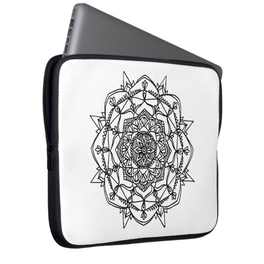 Mandala-Laptop-Hülse Laptopschutzhülle (Vorne Rechts)