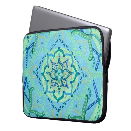 Mandala Laptop Sleeve (Vorderseite Links)