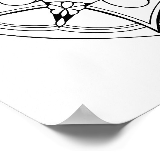 Mandala Large Aduloring Poster (Ecke)