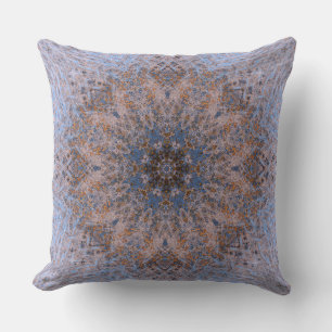 Mandala Lavender und Dusty Clay Boho Kissen