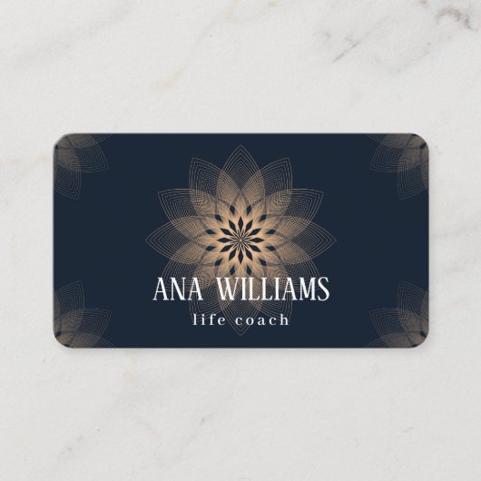 Mandala-Lebenslehrer-Visitenkarte Visitenkarte (Vorderseite)
