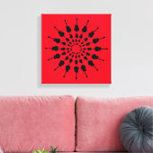 Mandala Leinwanddruck (Insitu (Wohnzimmer))