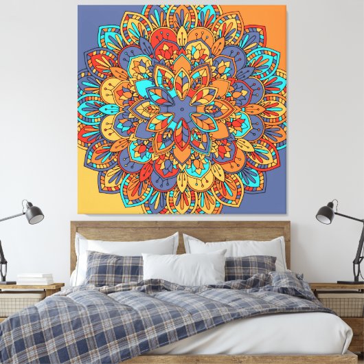 Mandala Leinwanddruck (Insitu (Schlafzimmer))