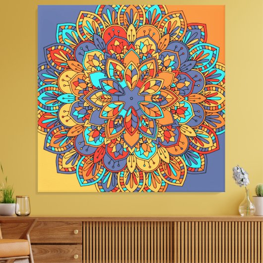 Mandala Leinwanddruck (Insitu (Wohnzimmer))