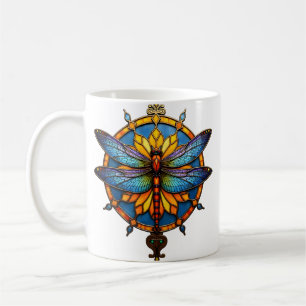 Mandala Libelle Leuchtende Heilige Geometrie Spiri Kaffeetasse