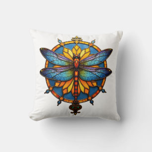 Mandala Libelle Leuchtende Heilige Geometrie Spiri Kissen