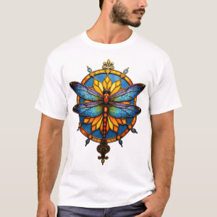 Mandala Libelle Leuchtende Heilige Geometrie Spiri T-Shirt