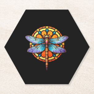 Mandala Libelle Leuchtende Heilige Geometrie Spiri Untersetzer