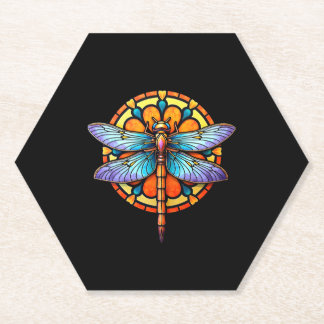 Mandala Libelle Leuchtende Heilige Geometrie Spiri Untersetzer