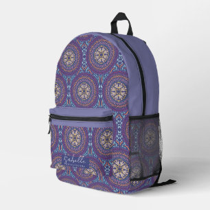 Mandala Lila Bedruckter Rucksack