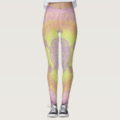 MANDALA ~ Lila Gelb - Leggings (Vorderseite)