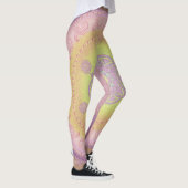MANDALA ~ Lila Gelb - Leggings (Rechts)