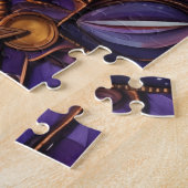 Mandala Lila Gold Puzzle (Seite)