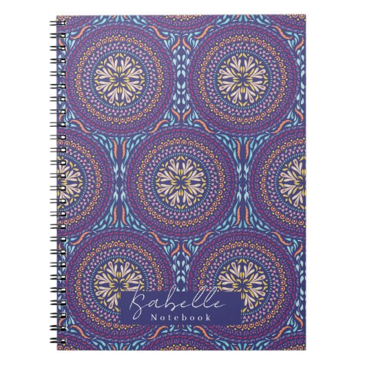 Mandala Lila Notizblock (Vorderseite)