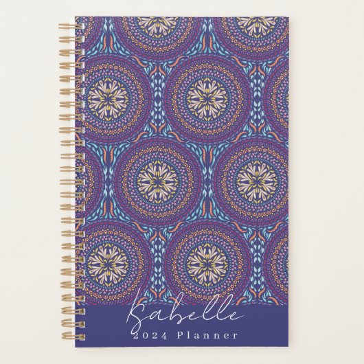 Mandala Lila Planer (Vorderseite)