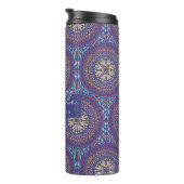Mandala Lila Thermosbecher (Nach rechts gedreht)