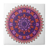 Mandala lila und rosa fliese (Vorderseite)