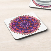 Mandala lila und rosa getränkeuntersetzer (Linke Seite)