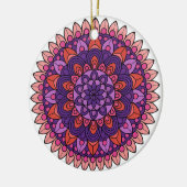 Mandala lila und rosa keramik ornament (Links)