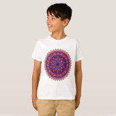Mandala lila und rosa T-Shirt (Vorne ganz)