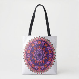 Mandala lila und rosa tasche