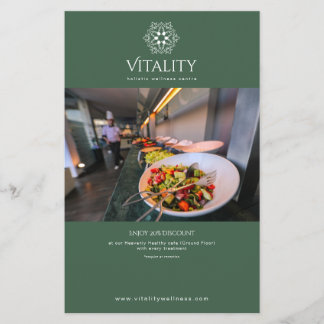 Mandala Logo Forest Green Elegant Beruflich Flyer