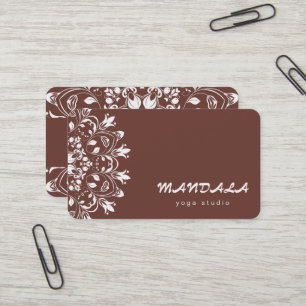 MANDALA LOGO INDIVIDUALISIERTER YOGA INSTRUCKTOR VISITENKARTE