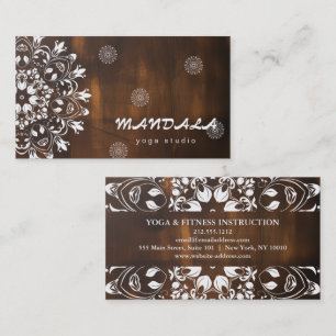 MANDALA LOGO INDIVIDUELL ANGEPASSTER YOGA-LEHRER VISITENKARTE