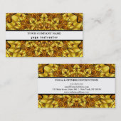 MANDALA-LOGO ZURÜCK FÜR DEN YOGA-INSTRUCTOR VISITENKARTE (Vorne/Hinten)