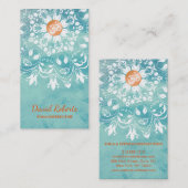 MANDALA-LOGO ZURÜCK FÜR DEN YOGA-INSTRUCTOR VISITENKARTE (Vorne/Hinten)