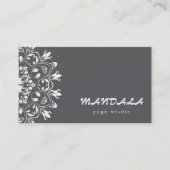 MANDALA-LOGO ZURÜCK FÜR DEN YOGA-INSTRUCTOR VISITENKARTE (Vorderseite)