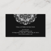 MANDALA-LOGO ZURÜCK FÜR DEN YOGA-INSTRUCTOR VISITENKARTE (Rückseite)