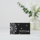 MANDALA-LOGO ZURÜCK FÜR DEN YOGA-INSTRUCTOR VISITENKARTE (Stehend Vorderseite)