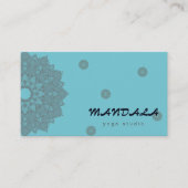 MANDALA-LOGO ZURÜCK FÜR DEN YOGA-INSTRUCTOR VISITENKARTE (Vorderseite)