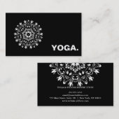 MANDALA-LOGO ZURÜCK FÜR DEN YOGA-INSTRUCTOR VISITENKARTE (Vorne/Hinten)