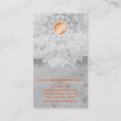 MANDALA-LOGO ZURÜCK FÜR DEN YOGA-INSTRUCTOR VISITENKARTE (Rückseite)