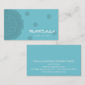 MANDALA-LOGO ZURÜCK YOGA INSTRUCTOR-GESCHÄFT VISITENKARTE (Vorne/Hinten)