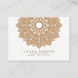 Mandala-Lotos-Blumen-Yoga-Meditation holistisch Visitenkarte