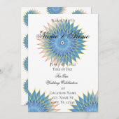 Mandala Lotus Blossom Thunder_Cove Einladung (Vorne/Hinten)