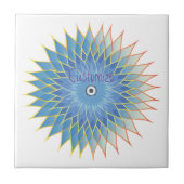 Mandala Lotus Blossom Thunder_Cove Fliese (Vorderseite)