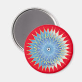 Mandala Lotus Blossom Thunder_Cove Magnet (Vorderseite/Rückseite)