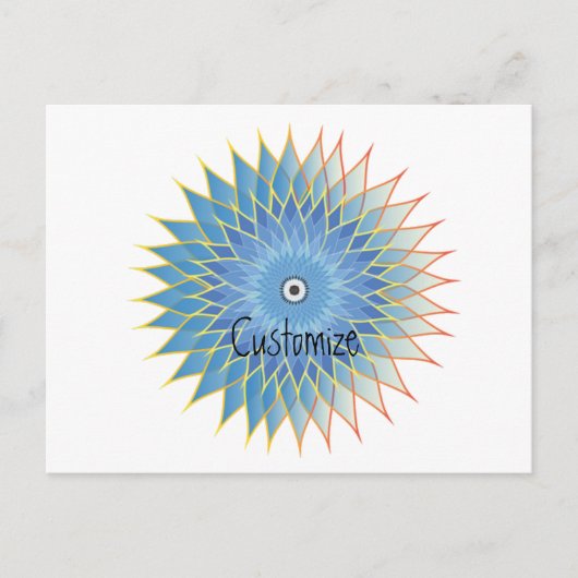 Mandala Lotus Blossom Thunder_Cove Postkarte (Vorderseite)