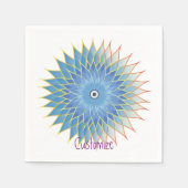 Mandala Lotus Blossom Thunder_Cove Serviette (Vorderseite)