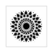 Mandala Lotus Blume Gummistempel (Prägung)