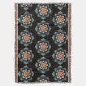 Mandala Lotus Blume mit Sparkling Crystals Decke (Vorderseite Vertikal)