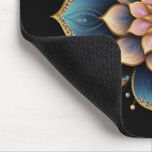 Mandala Lotus Blume mit Sparkling Crystals Mousepad (Ecke)