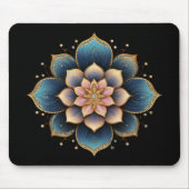 Mandala Lotus Blume mit Sparkling Crystals Mousepad (Vorne)