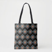Mandala Lotus Blume mit Sparkling Crystals Tasche (Vorderseite)