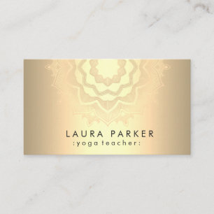 Mandala Lotus Blume Yoga Medizin Vintag Visitenkarte